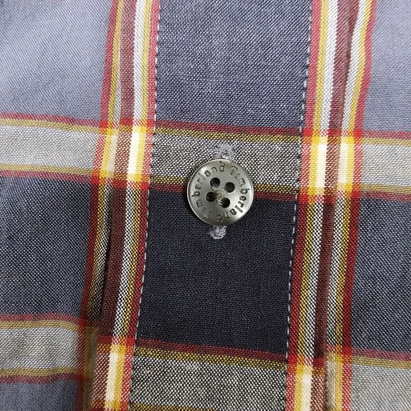 Vintage Timberland Shirt Mens Large Plaid Work Outdoors Logger Preppy Heritage - Picture 5 of 11